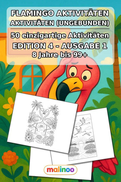 Flamingo Aktivitäten Aktivitätsbuch 50 Rätsel- und Aktivitätsseiten ge – Cover