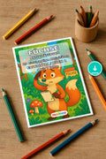 Füchse Aktivitätsbuch 20 Rätsel- und Aktivitätsseiten PDF Download – Mockup-Ansicht