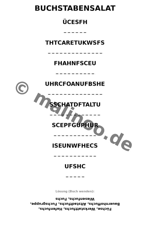 Füchse Aktivitätsbuch 20 Rätsel- und Aktivitätsseiten gedruckt+gebunde – Vorschaubild 9
