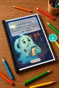 Geisterstunde Aktivitätsbuch 100 Rätsel- und – Mockup-Ansicht