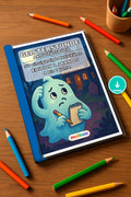Geisterstunde Aktivitätsbuch 50 Rätsel- und – Mockup-Ansicht