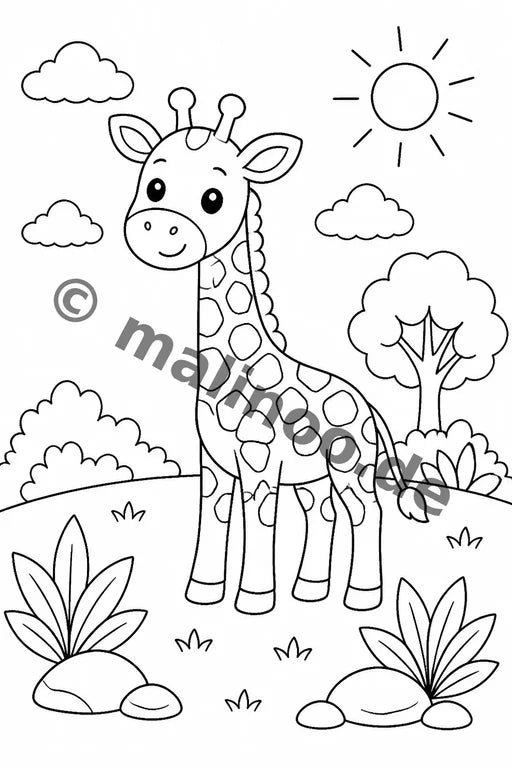 Giraffen Aktivitätsbuch 20 Rätsel- und Aktivitätsseiten PDF Download – Vorschaubild 5