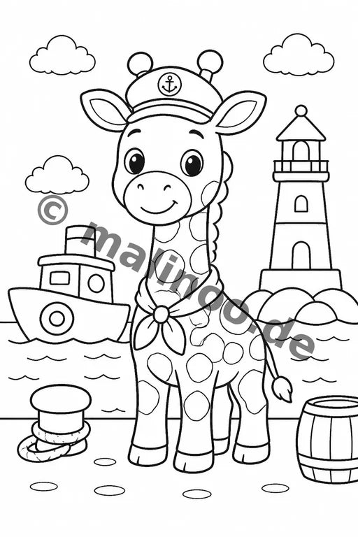 Giraffen Aktivitätsbuch 20 Rätsel- und Aktivitätsseiten gedruckt+lose – Vorschaubild 4