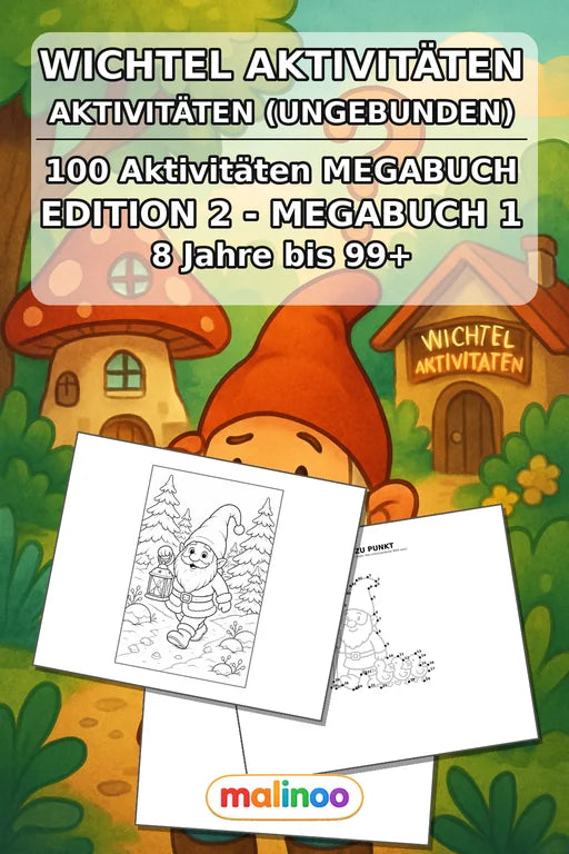 Gnomes Activity Aktivitätsbuch 100 Rätsel- und Aktivitätsseiten gedruc – Cover