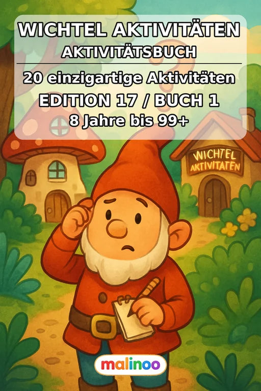 Gnomes Activity Aktivitätsbuch 20 Rätsel- und Aktivitätsseiten PDF Dow – Cover