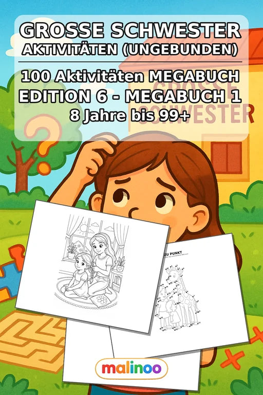 Große Schwester Aktivitätsbuch 100 Rätsel- und – Cover