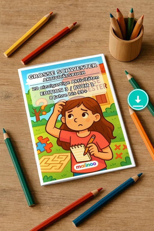 Große Schwester Aktivitätsbuch 20 Rätsel- und – Mockup-Ansicht