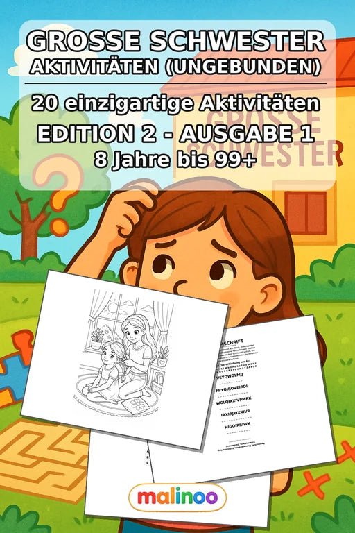 Große Schwester Aktivitätsbuch 20 Rätsel- und – Cover