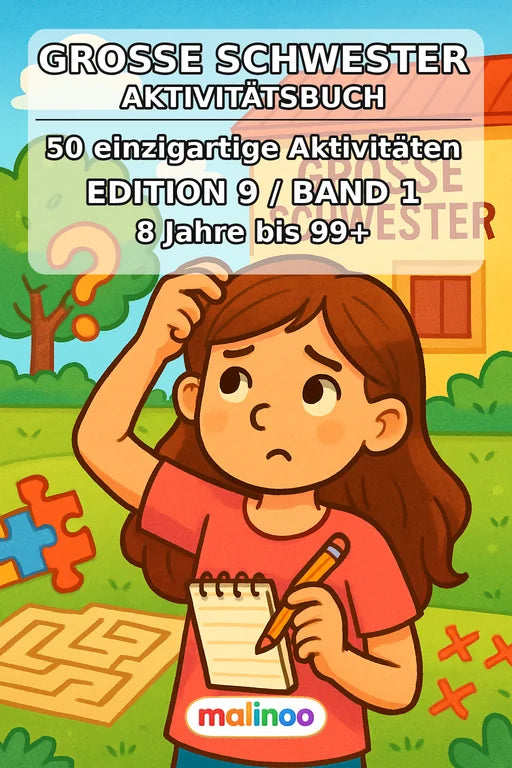 Große Schwester Aktivitätsbuch 50 Rätsel- und – Cover
