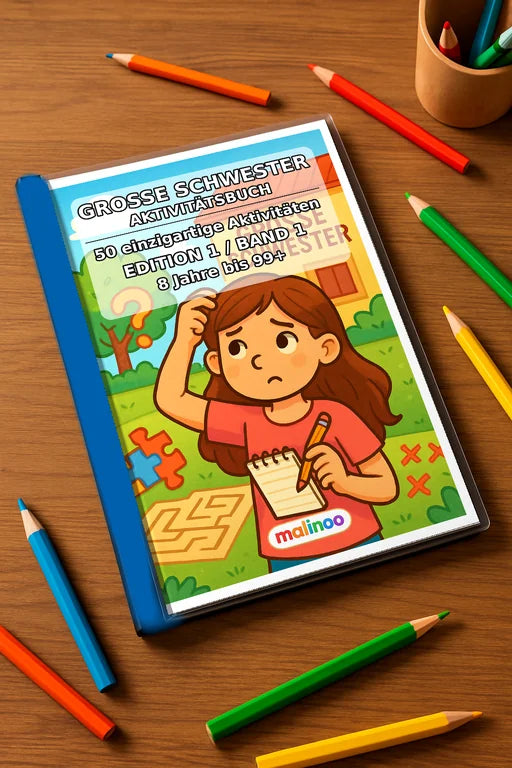 Große Schwester Aktivitätsbuch 50 Rätsel- und – Mockup-Ansicht