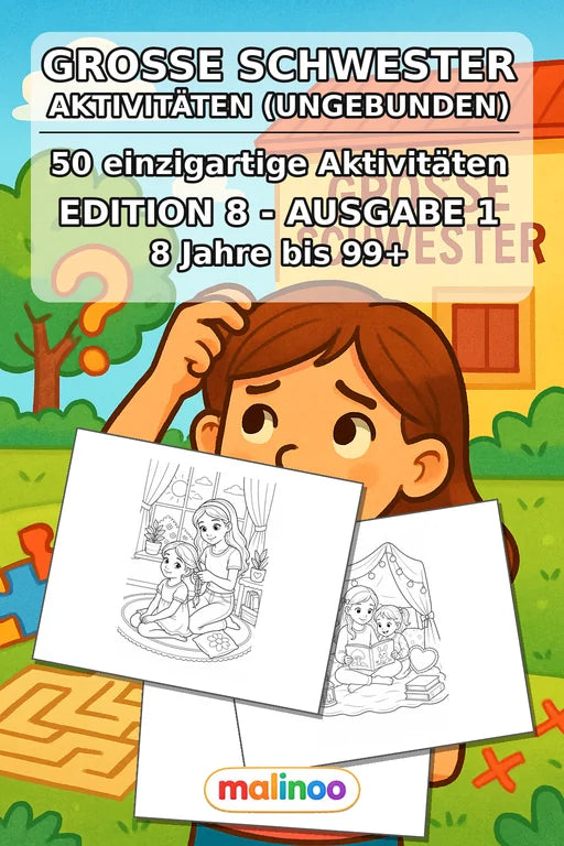 Große Schwester Aktivitätsbuch 50 Rätsel- und – Cover