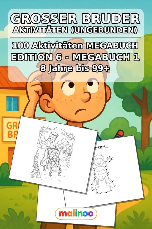 Großer Bruder Aktivitätsbuch 100 Rätsel- und – Cover