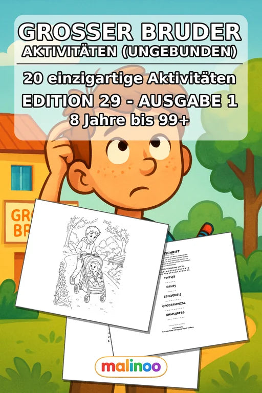 Großer Bruder Aktivitätsbuch 20 Rätsel- und – Cover