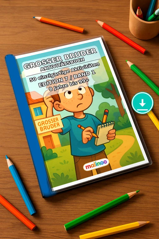 Großer Bruder Aktivitätsbuch 50 Rätsel- und – Mockup-Ansicht