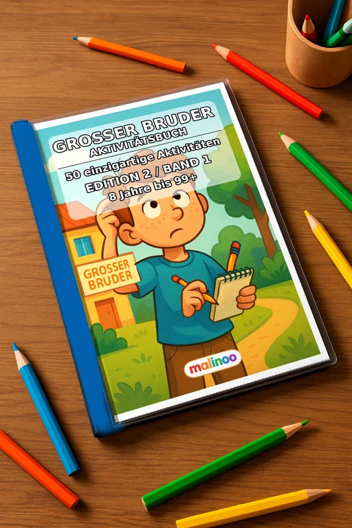 Großer Bruder Aktivitätsbuch 50 Rätsel- und – Mockup-Ansicht