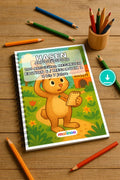 Hasen Aktivitätsbuch 100 Rätsel- und Aktivitätsseiten PDF Download – Mockup-Ansicht