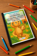 Hasen Aktivitätsbuch 100 Rätsel- und Aktivitätsseiten gedruckt+gebunde – Mockup-Ansicht