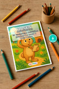 Hasen Aktivitätsbuch 20 Rätsel- und Aktivitätsseiten PDF Download – Mockup-Ansicht