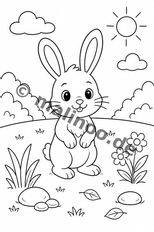 Hasen Aktivitätsbuch 50 Rätsel- und Aktivitätsseiten PDF Download – Vorschaubild 1