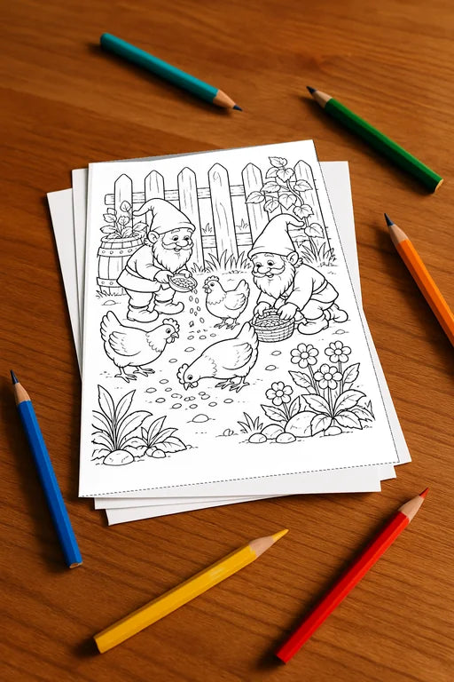 Heinzelmännchen Aktivitätsbuch 50 Rätsel- und Aktivitätsseiten gedruck – Mockup-Ansicht