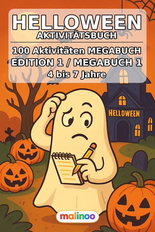 Helloween Aktivitätsbuch 100 Rätsel- und Aktivitätsseiten – Cover