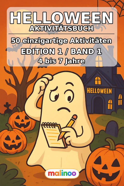 Helloween Aktivitätsbuch 50 Rätsel- und Aktivitätsseiten – Cover