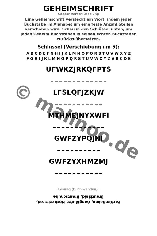 Hochzeit Aktivitätsbuch 100 Rätsel- und Aktivitätsseiten gedruckt+gebu – Vorschaubild 8