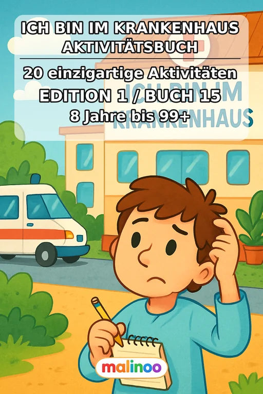 Ich bin im Krankenhaus Aktivitätsbuch 20 Rätsel- und – Cover