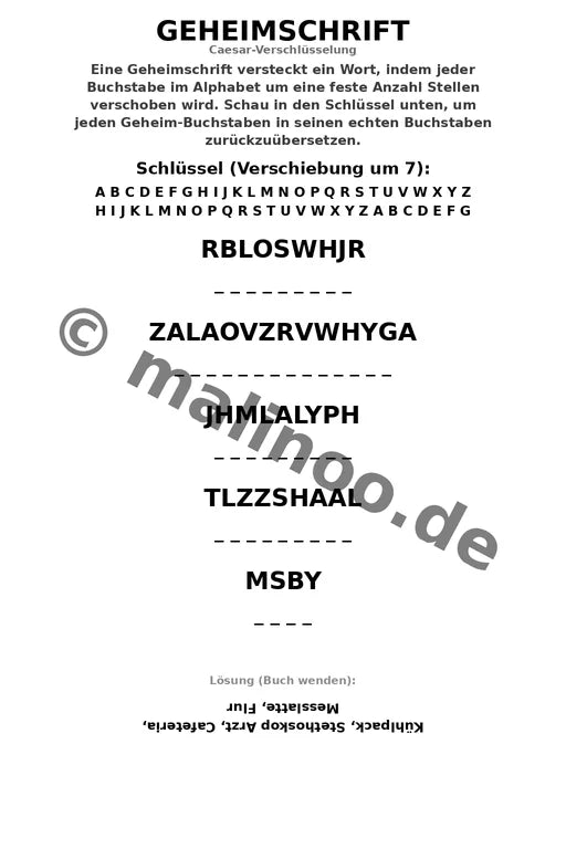 Ich bin im Krankenhaus Aktivitätsbuch 20 Rätsel- und – Vorschaubild 5