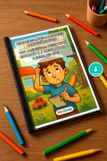 Kindergarten-Abschied Aktivitätsbuch 100 Rätsel- und – Mockup-Ansicht
