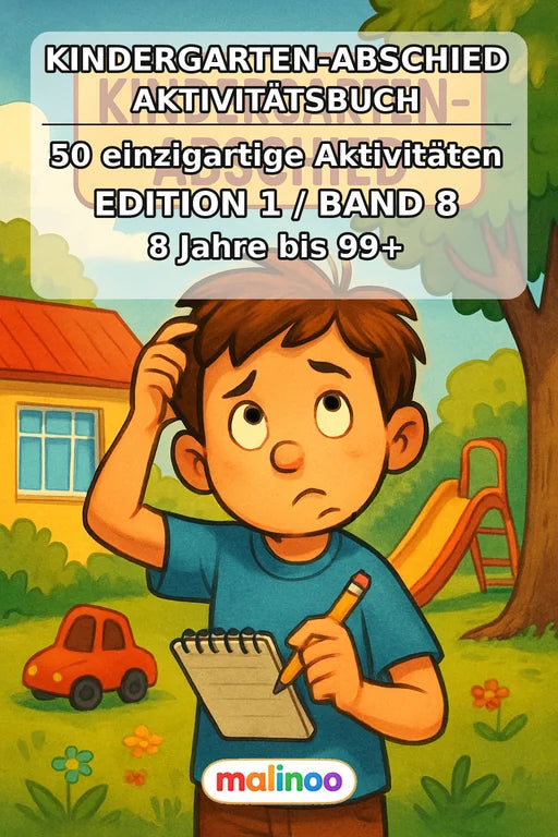 Kindergarten-Abschied Aktivitätsbuch 50 Rätsel- und – Cover