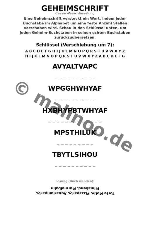 Kindergeburtstag Aktivitätsbuch 20 Rätsel- und – Vorschaubild 5
