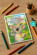 Koala's Aktivitätsbuch 20 Rätsel- und Aktivitätsseiten PDF Download – Mockup-Ansicht