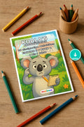 Koala's Aktivitätsbuch 20 Rätsel- und Aktivitätsseiten PDF Download – Mockup-Ansicht