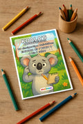 Koala's Aktivitätsbuch 20 Rätsel- und Aktivitätsseiten gedruckt+gebund – Mockup-Ansicht