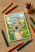 Koala's Aktivitätsbuch 20 Rätsel- und Aktivitätsseiten gedruckt+gebund – Mockup-Ansicht