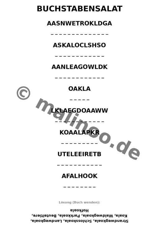 Koala's Aktivitätsbuch 20 Rätsel- und Aktivitätsseiten gedruckt+gebund – Vorschaubild 6