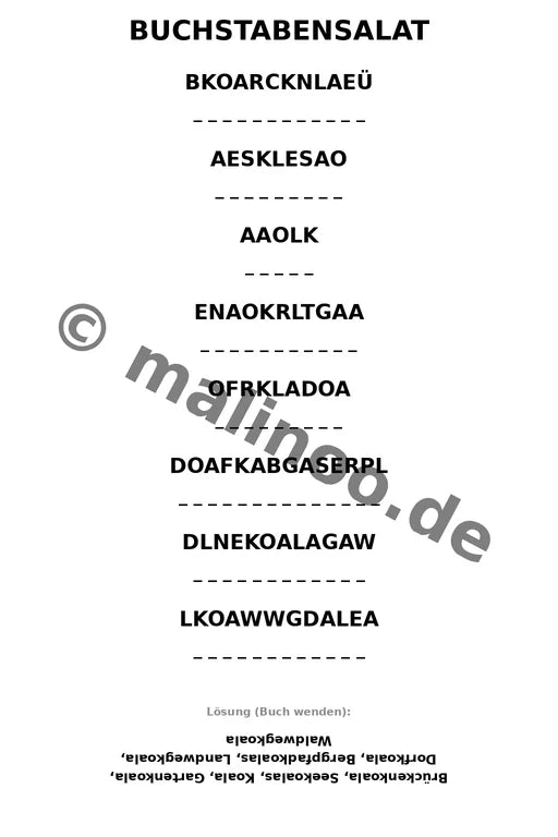 Koala's Aktivitätsbuch 20 Rätsel- und Aktivitätsseiten gedruckt+lose – Vorschaubild 9