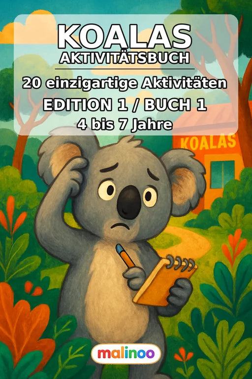 Koalas Aktivitätsbuch 20 Rätsel- und Aktivitätsseiten PDF – Cover