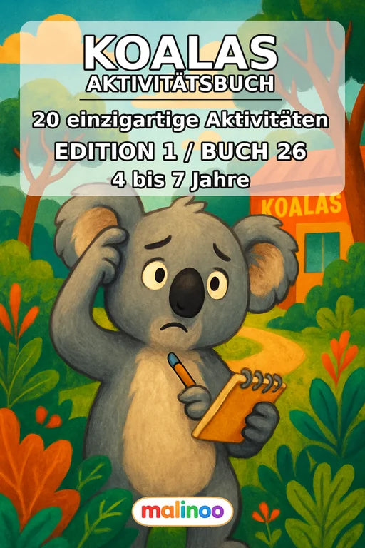 Koalas Aktivitätsbuch 20 Rätsel- und Aktivitätsseiten PDF – Cover