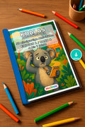 Koalas Aktivitätsbuch 50 Rätsel- und Aktivitätsseiten PDF – Mockup-Ansicht