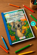 Koalas Aktivitätsbuch 50 Rätsel- und Aktivitätsseiten PDF – Mockup-Ansicht