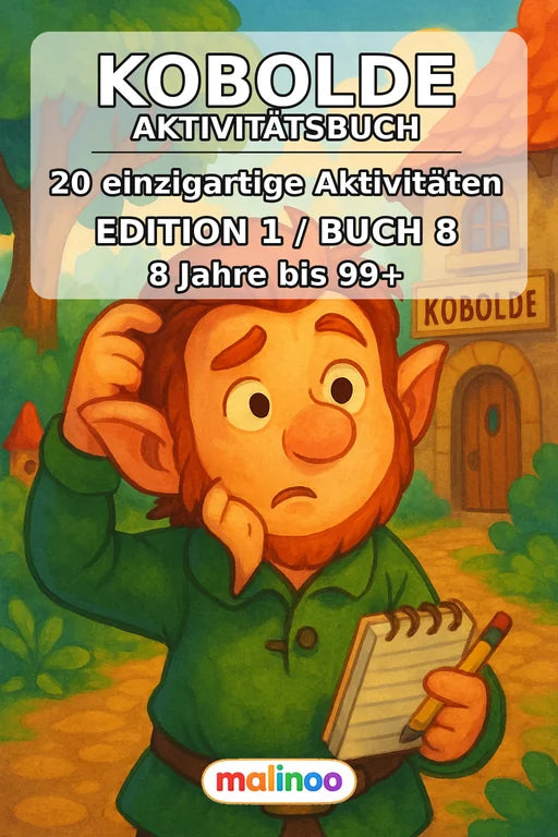 Kobolde Aktivitätsbuch 20 Rätsel- und Aktivitätsseiten PDF – Cover