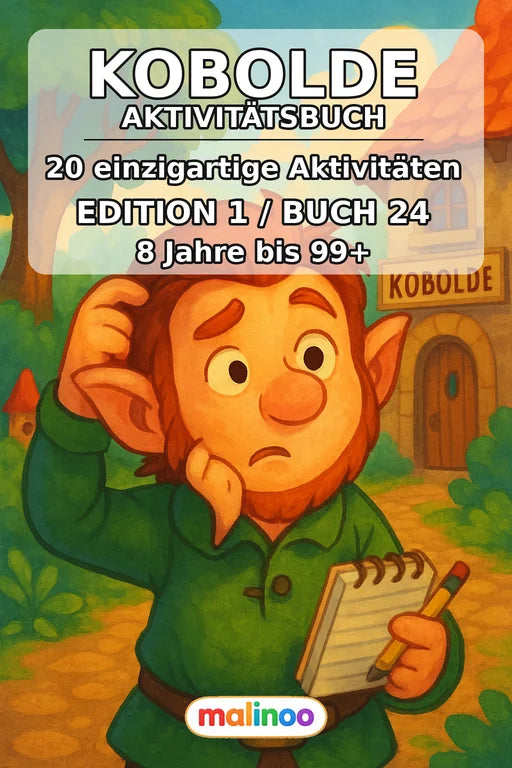 Kobolde Aktivitätsbuch 20 Rätsel- und Aktivitätsseiten PDF – Cover
