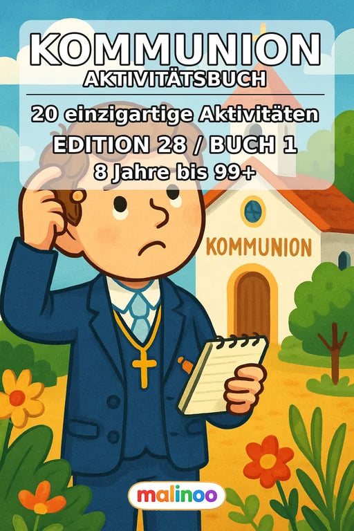 Kommunion Aktivitätsbuch 20 Rätsel- und Aktivitätsseiten – Cover
