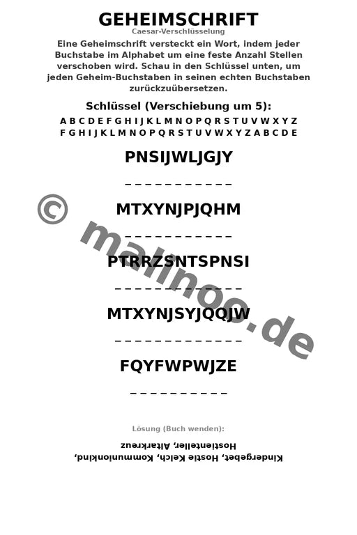Kommunion Aktivitätsbuch 50 Rätsel- und Aktivitätsseiten – Vorschaubild 8