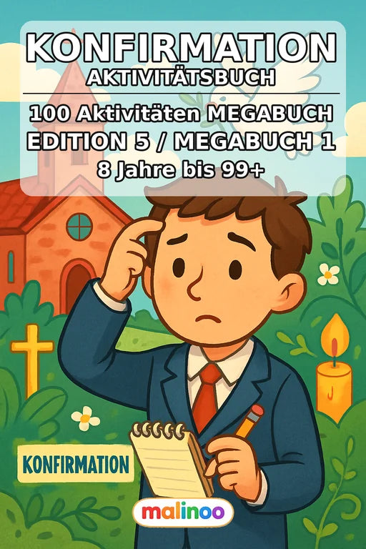 Konfirmation Aktivitätsbuch 100 Rätsel- und – Cover