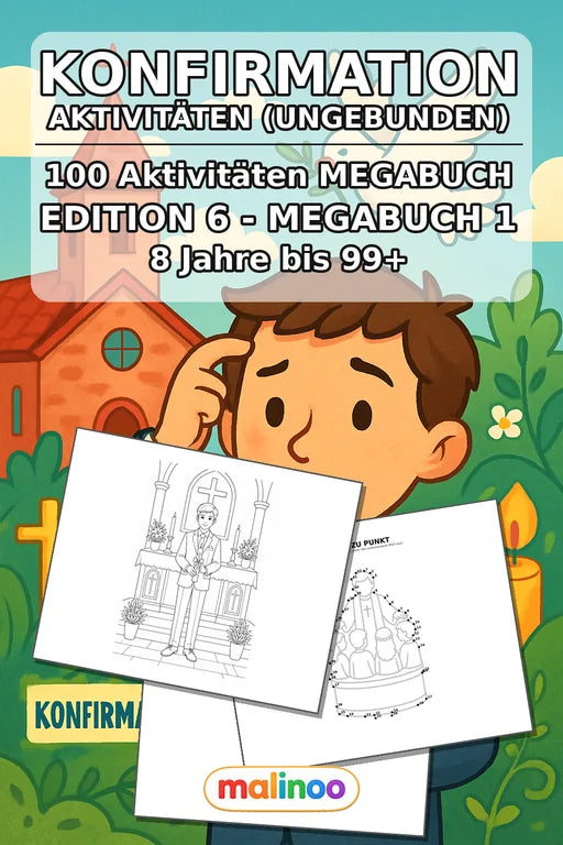 Konfirmation Aktivitätsbuch 100 Rätsel- und – Cover