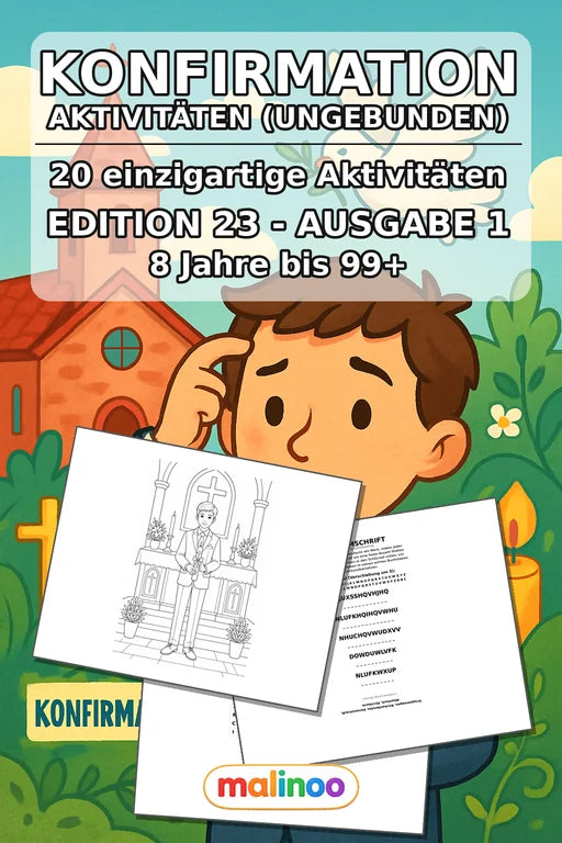 Konfirmation Aktivitätsbuch 20 Rätsel- und – Cover