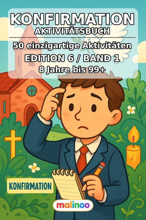Konfirmation Aktivitätsbuch 50 Rätsel- und – Cover